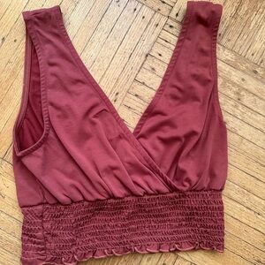 Cropped red urban outfitters blouse (3 for 50!)